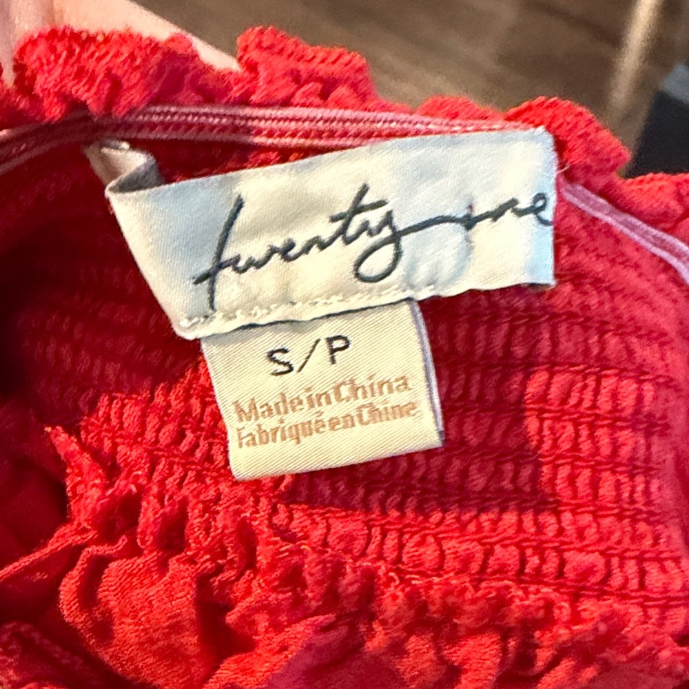 Forever 21 Red Mini Dress with Floral Embroidery - Picture 2 of 3